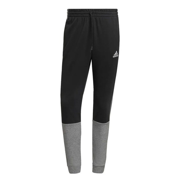 adidas Other - adidas Men's‎ Black/Grey Essentials Mélange French-Terry Joggers (HK2899) L